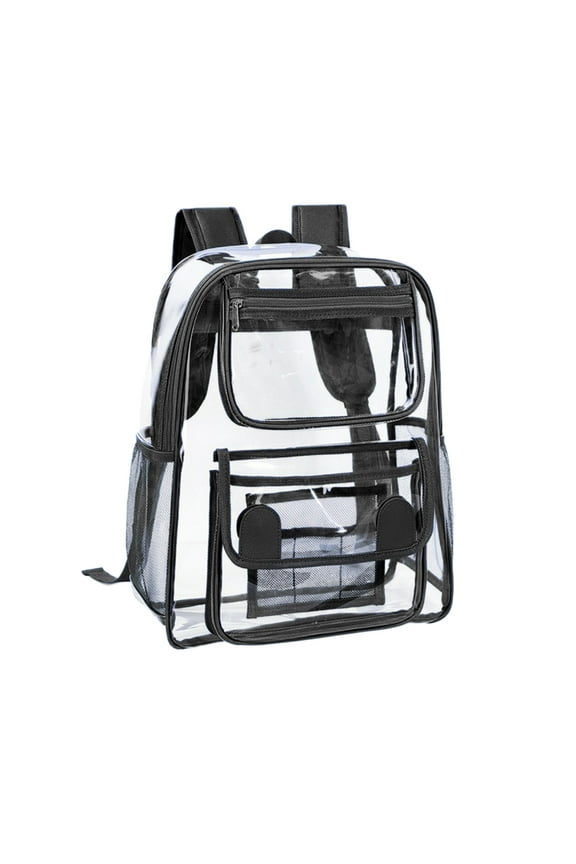 Heavy Duty Clear Backpack Stadium Security Approved Mini Gym Drawstring Bag