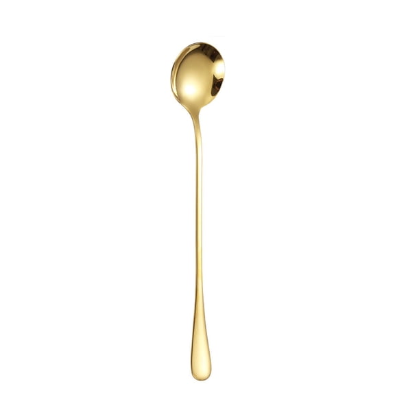 Mmeneyy Long Handle Iced Tea Spoons, 7.4'' Durable Stainless Steel Stirring Spoons with Ergonomic Long Handle for Coffee & Latte