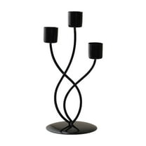 Mmeneyy Metal Candle Holders Metal Candelabra 3 Arm Candlestick Holders Candle Stand Taper Candlestick Holders for Wedding, Christmas, Party, Thanksgiving Decoration