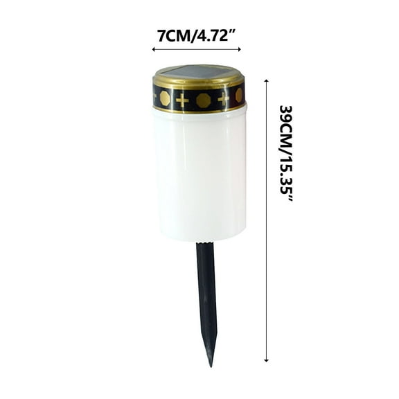 Mmeneyy Outdoor Camping Light Solar Candle Light LED Cemetery Light Teaching Home Decoration Decoration Decoration Small Gift And Floor Insert Light