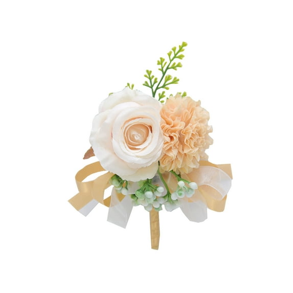 Mmeneyy Rose Boutonniere for Men Artificial Rose Flower for Wedding Flowers Ceremony Prom Flower (1 Boutonniere)