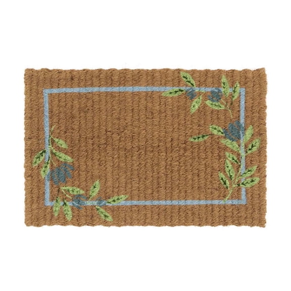 Mmeneyy Rustic Doormat, 31''x20'' Leaf Pattern Soft Welcome Rugs with Non-Slip Backing for Front Door Entryway Bedroom