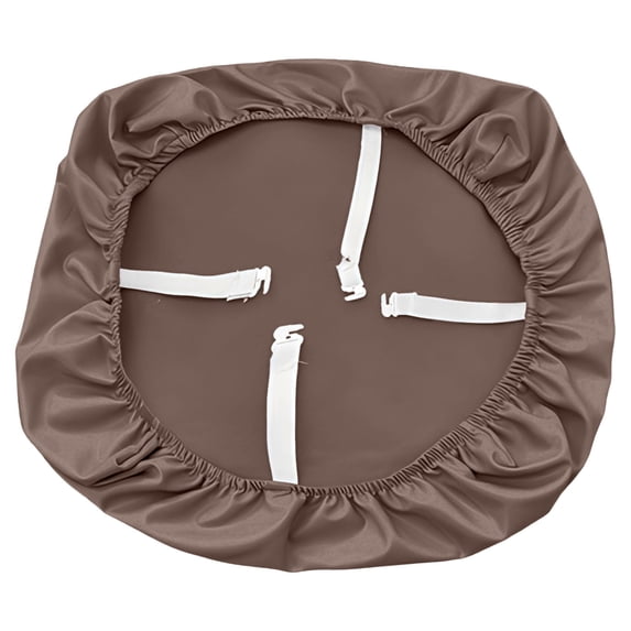 Mmeneyy Stretch Chair Covers, Waterproof Faux Leather Solid Chair Slipcover Seat Pads Cover for Kitchen Dining Room