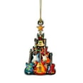 thumbnail image 1 of Mmeneyy The Guitar Christmas Tree Ornament,2D Flat Stacking Rock Guitar Christmas Tree Ornaments, Guitar Musical Instrument Ornament Gift, 1 of 7