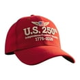 thumbnail image 1 of Mmeneyy US 250th Anniversary Hat Adjust Washed Patriotic Baseball Cap USA Flag Celebrate 250 Years, 1 of 7