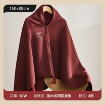 Mmeneyy USB Heated Blanket Heated Throw Blanket USB Throw Blanket With Zipper Wearable Portable Throw Wrap Washable