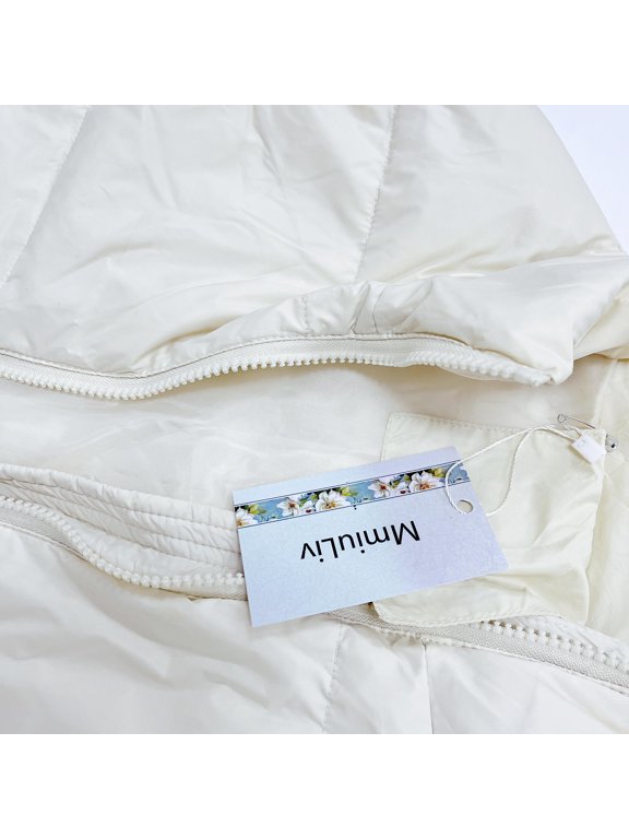 Women's White Down Jacket,Stylish White Down Jacket,Classic Style