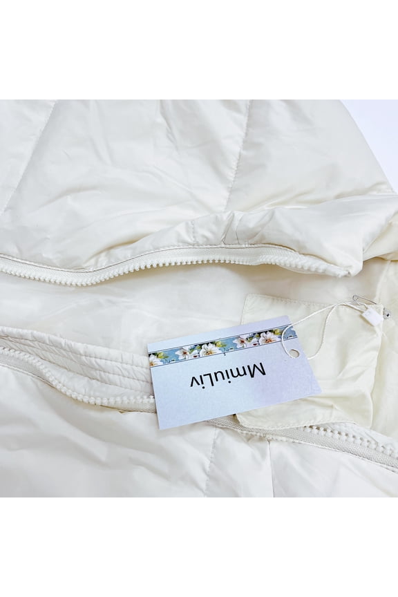 Women's White Down Jacket,Stylish White Down Jacket,Classic Style