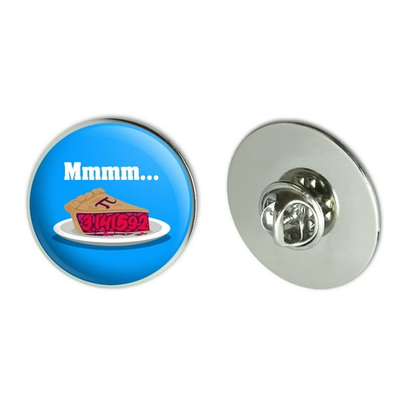 Mmm Pi Pie Math Funny Metal 1.1" Tie Tack Hat Lapel Pin Pinback