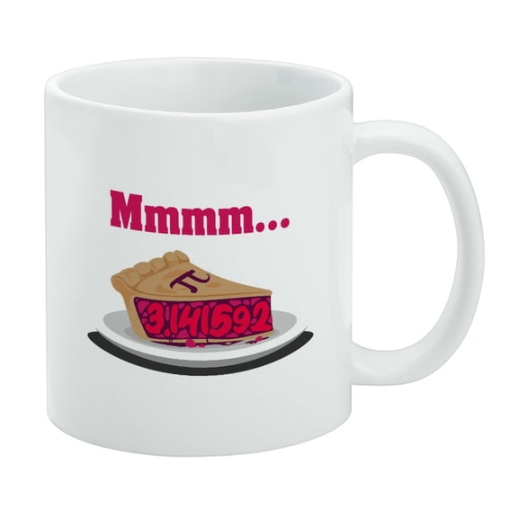 Mmm Pi Pie Math Funny White Mug