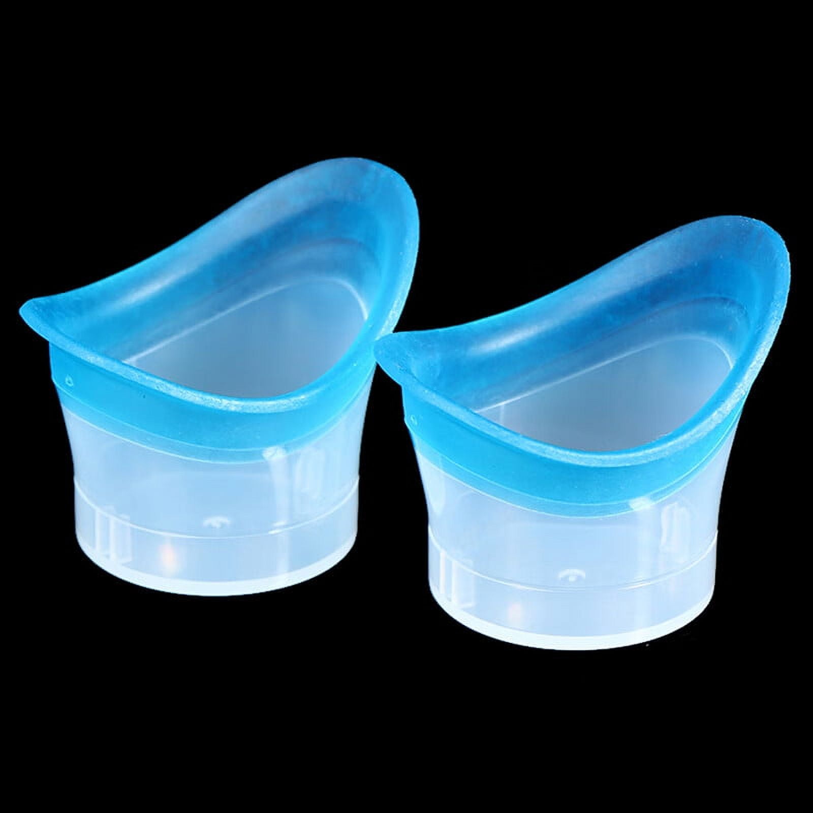 Mmucco 2Pcs Eyewash Cup Silicone Resuable Soft Eye Bath Cup Eye Wash