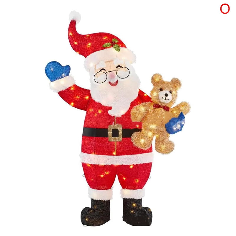 Mmucco Christmas Decorations Outside LightUp Animals,Dog,Deer,Santa