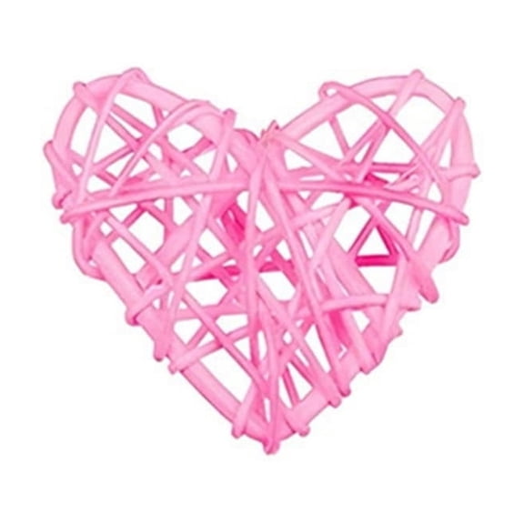 6 Cm Rattan Heart Wreath, Natural Eco‑Friendly Mini Decorative Ring, Ready To Personalize With Flowers Lights Or Ribbons, Lightweight Wall Shelf Photo Prop, Sustainable Rustic Home Accent