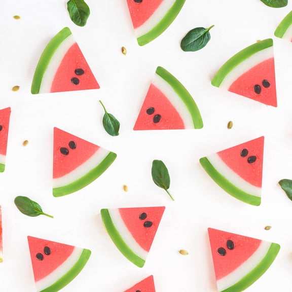 Mnhhatv Artificial Plastic Red Watermelon Realistic Fruit Decoration 10PCS for Home Tabletop Party Wedding Centerpiece Kitchen Display Summer Festival Decorative Prop Reusable Lifelike