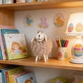 thumbnail image 1 of Boho Lint Sheep Ornament, Handmade Easter Lamb Tabletop Accent, Soft Farmhouse Spring Decor, Petite Mantel Or Shelf Gift, Rustic Nursery Or Entryway, Artisanal Holiday Collectible, 1 of 6
