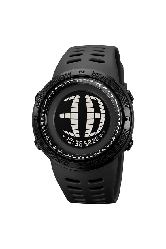 Digital Waterproof Electronic Watch, Rugged Design, 50M Water Resistance, Multi-Function Display with Night LED Backlight, Ideal for Outdoor Activities