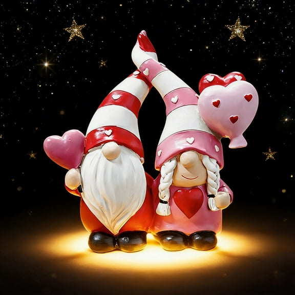Mnhhatv Dwarf Couple Ornament, Indoor Desktop Decoration, Whimsical Dwarf Statues, Ideal for Office and Living Room Decor, Thoughtful Gift for Housewarmings and Birthdays (190 characters)