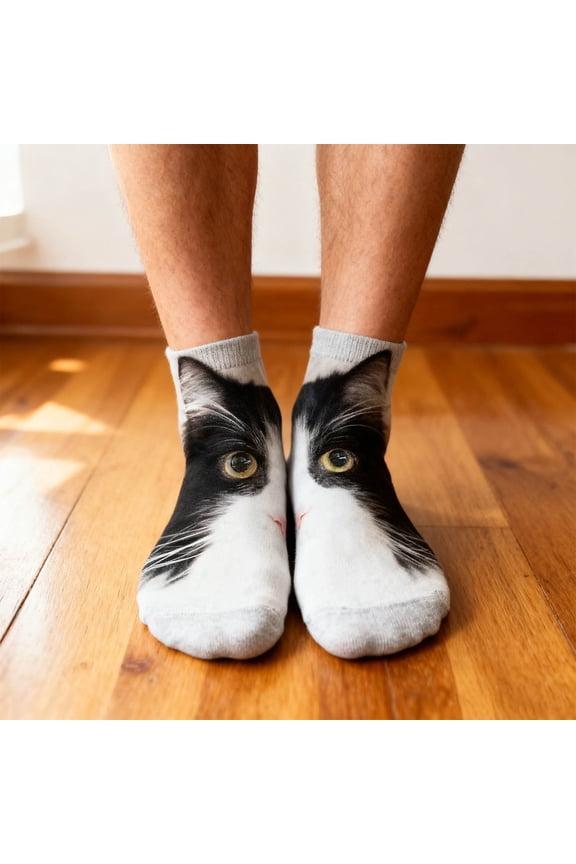 Face Print Socks, Cute Mid-Calf Unisex Socks with Realistic Face Prints, Soft, Breathable, Comfortable for Daily Wear, Perfect Gift for Friends, Family, or Special Occasions