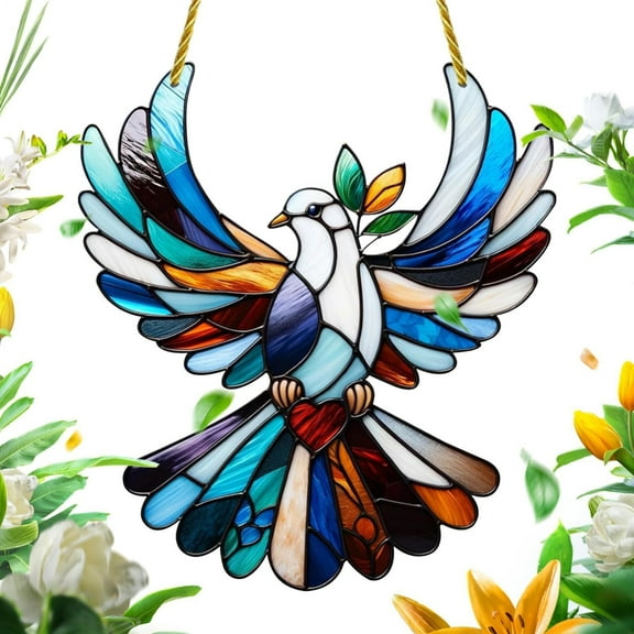 Mnhhatv Hummingbird Acrylic Sunshade Wall Pendant - Beautiful Bird Ornament with Vibrant Colors, Ideal Gift for Nature Lovers, Holiday Decorations, Home & Garden Décor