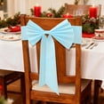 thumbnail image 1 of Mnhhatv Modern Wedding Bow Ribbon Chair Back Decor for Banquets, Hotels, Restaurants, Wedding, Party, Christmas, Thanksgiving, Dining Room, Event Chair Decorations, 1 of 6