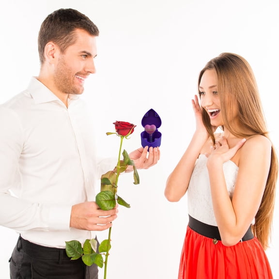 Pop Up Heart Surprise Gift Box, Printed Bouncing Love Reveal For Chocolates Rings Small Presents, Spring Loaded Mechanism, Magnetic Closure, Reusable Romantic Gift For Proposals Anniversaries