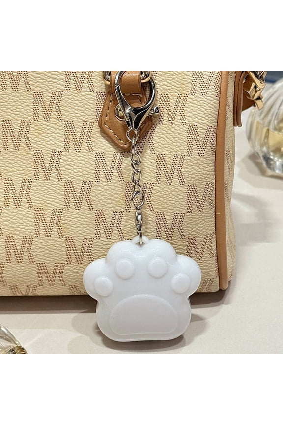 Scratch Touch Sensor LED Keychain Light Paw Shape for Backpack Purse Key Holder Mini Flashlight for Night Use Camping Walking Pets Emergency Light Rechargeable USB Battery for Family
