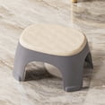 thumbnail image 1 of Mnhhatv Stackable Plastic Mini Stool With Skidproof Pads, Reinforced Build, Wide Comfortable Seat, Space‑Saving Storage, Versatile For Shoe Changing Bathroom Living Room, Gray Orange Yellow, 1 of 6