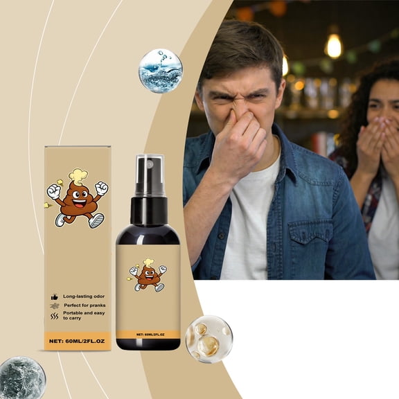 Mnhhatv Stinky Prank Spray 60ml for Parties Pranks Short Video Content Holiday Fun Realistic Strong Odor for Hilarious Gags Indoor Outdoor Use Portable Safe Adds Humor Gatherings Picnics Office