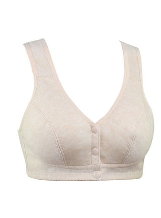 Adults Wide Strap Soft Cotton Cup Sleep Bras Wire Free Women's Big