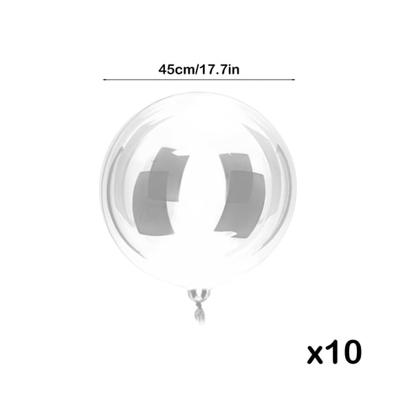 Mntpdp Illuminated Floating Bubble Balloon Kit With LED Light Strings,Reusable Inflatable Luminous Balloons,Versatile Decor Supplies For Indoor And Outdoor Party Arrangement(Clear)