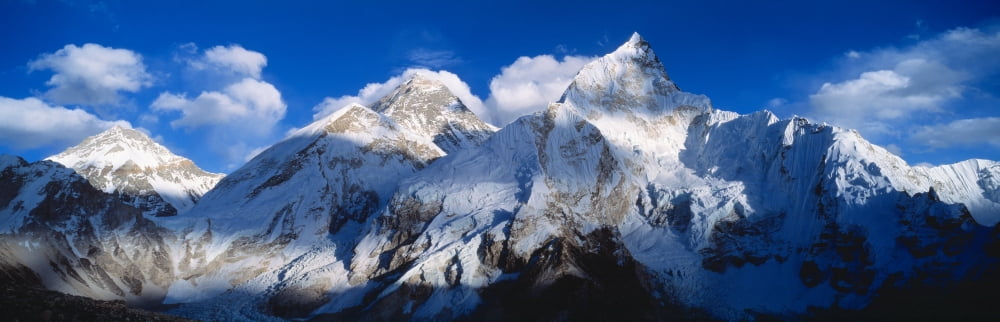 Mnts Everest & Nuptse Sagamartha National Park Nepal Canvas Art - Panoramic Images (27 x 9)