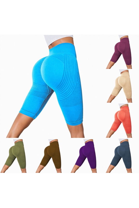 High Waisted Leggings with Pockets Women, Full Length Capri Buttery Soft Stretchy Yoga Pants (XL, Hot Pink)