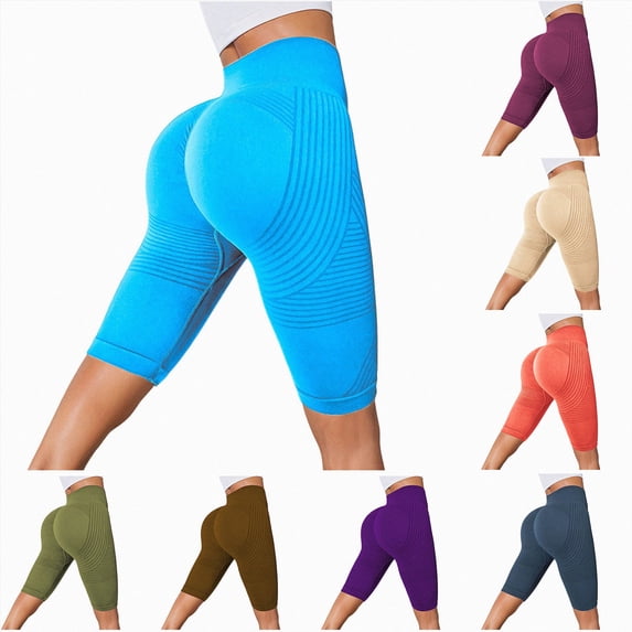 Mnuaqn High Waisted Leggings with Pockets Women, Full Length Capri Buttery Soft Stretchy Yoga Pants (XXL, Orange)