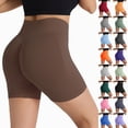 thumbnail image 1 of Mnuaqn Workout Gym Shorts Women, High Waisted Seamless Butt Lifting Scrunch Butt Sports Shorts (Grey, M), 1 of 5