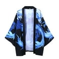 thumbnail image 1 of Mnycxen Mens Kimono Cardigan Oversize Shirts Printed Shirt, 1 of 5