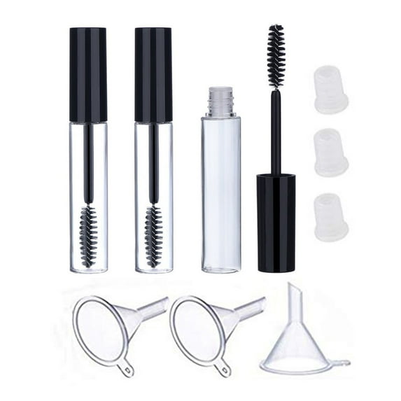 Mnycxen Refillable 3Pcs 10ml Empty Mascara Tube Wand Eyelash Cream Container Bottle
