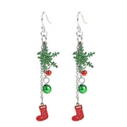 Mnycxen Women Christmas Hook Drop Dangle Earring Charm Eardrop Jewelry Xmas Party Earrings