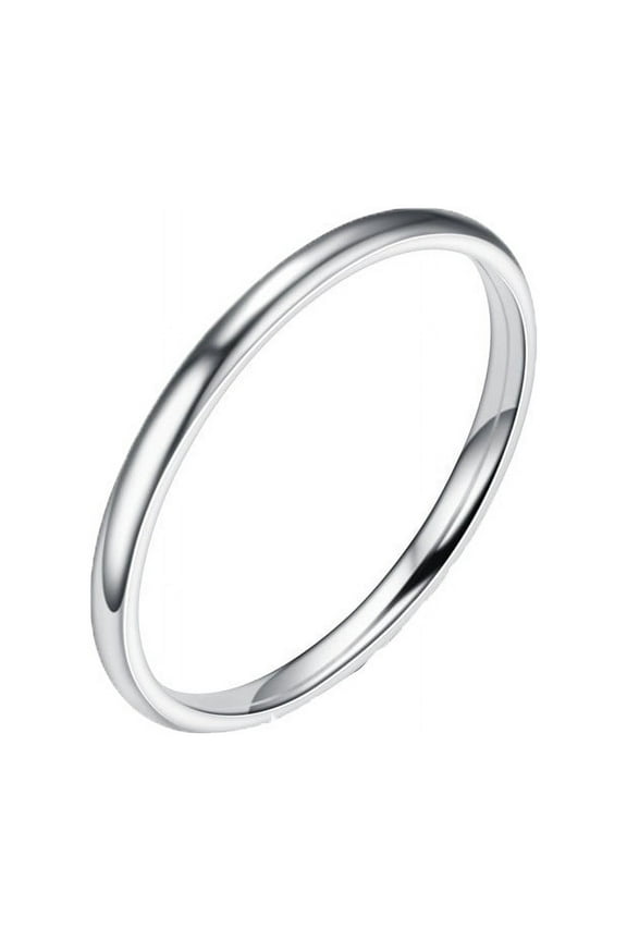 Women Fashion Solid 925 Sterling Silver White Geometry Ring Jewelry Ring