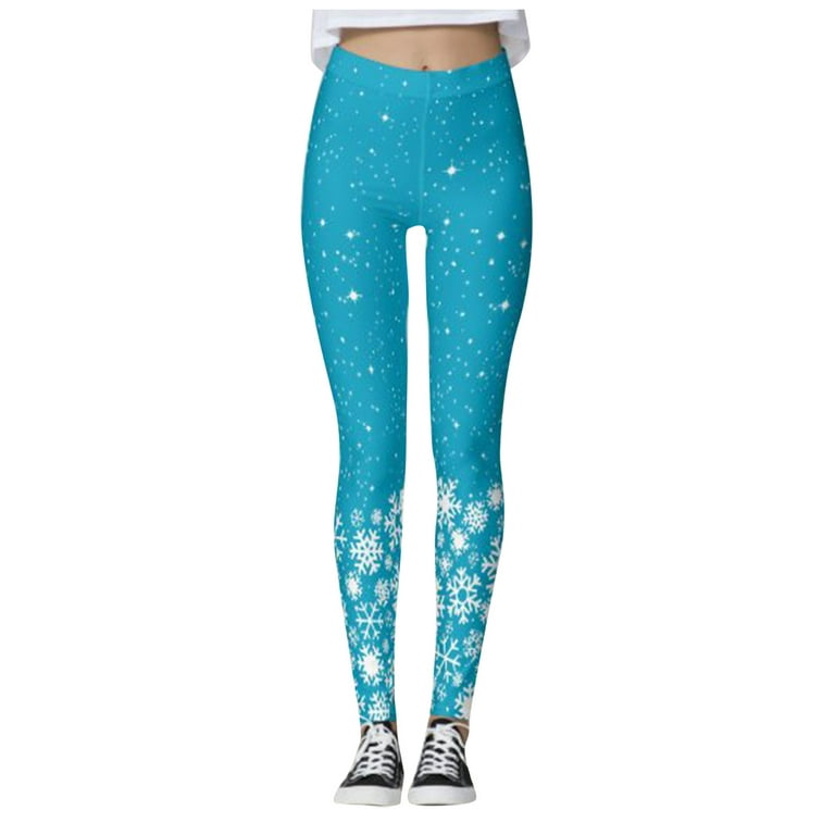 Workout Pants Santa Clausal Snowman Party Skinny Running Pilates Gym Christmas  Leggings For Women 