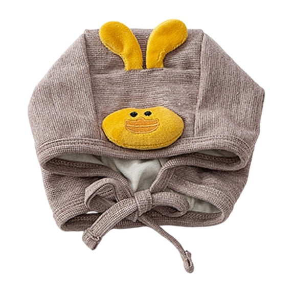 Mnyotv Baby Earflap Bonnet Hat Soft Warm 3D Cartoon Cap Infants Winter Hats for Boys Girls