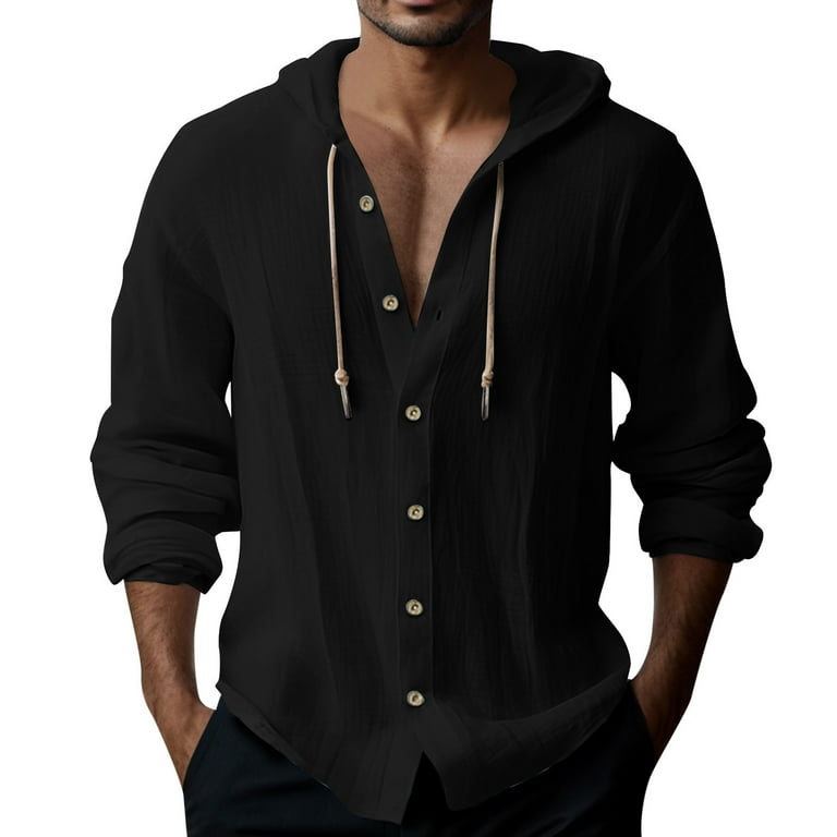 Casual Solid Buttons Hooded Collar Tops Casual Solid Buttons Hooded Collar Tops