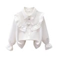 thumbnail image 1 of Mnyotv Girl'S White Long Sleeved Shirt Performance formal Shirts School Uniform Tops Size 15+ Years, 1 of 5