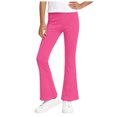 thumbnail image 1 of Mnyotv Girls Flare Leggings High Waisted Active Yoga Pants Casual Kids Bell Bottoms Pant Size 7-8 Years, 1 of 5