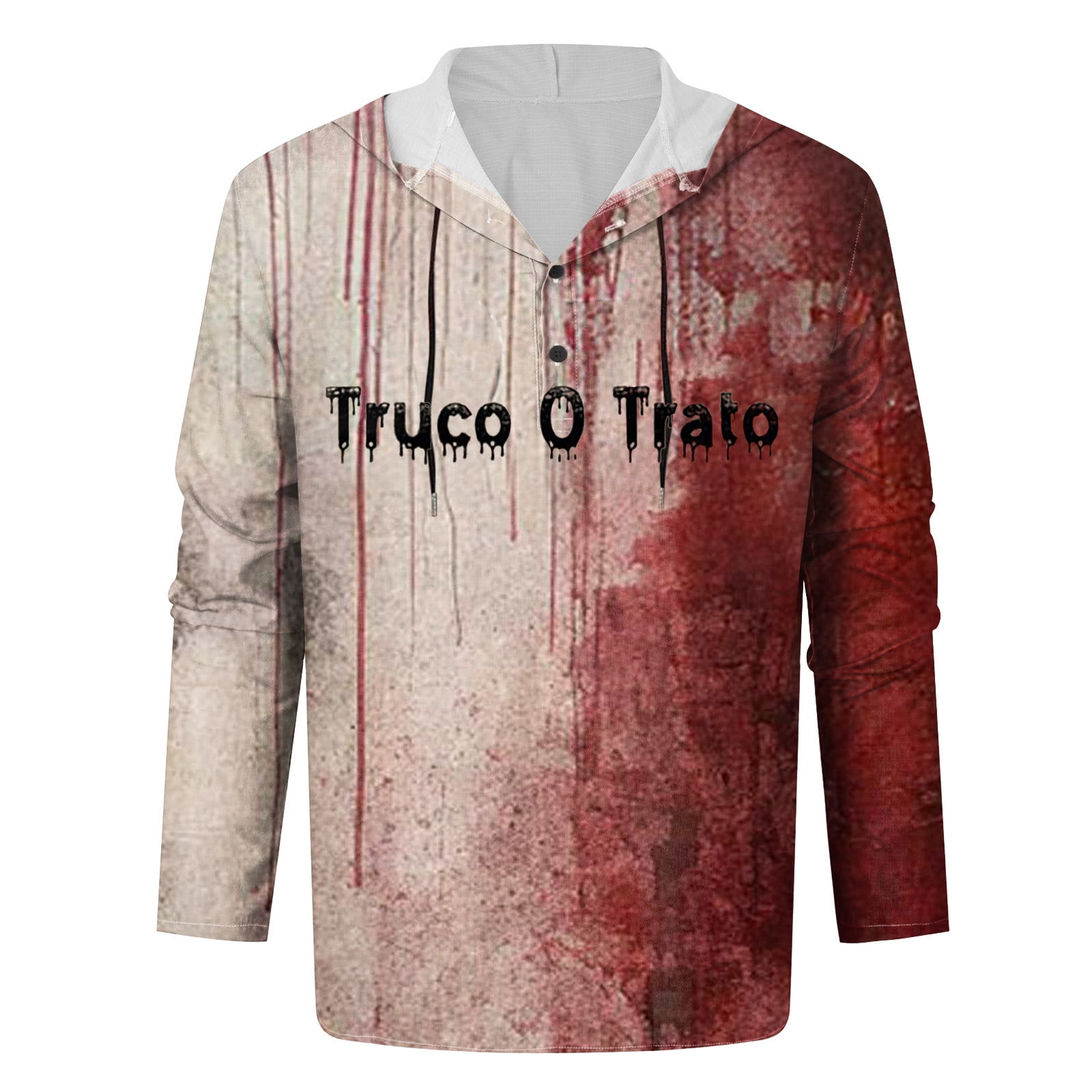 Mnyotv Halloween Shirts for Men Halloween Hoodie Men Autumn and Winter