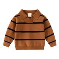 thumbnail image 1 of Mnyotv Knit Sweater for Toddler Boys Long Sleeve Pullover Sweaters Shirts Boy Fall Winter Clothes Tops Size 4-5 Years, 1 of 6