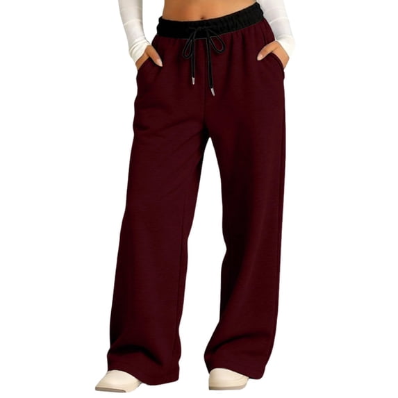 Mnyotv Oversized Wide Leg Sweatpants Girls Baggy Sweat Pants Drawstring Elastic Waist Yoga Trousers Size 4-5 Years
