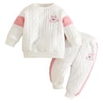 thumbnail image 1 of Mnyotv Toddler Baby Girl Fall Winter Clothes Mama's Girls Graphic Crewneck Long Sleeve Sweatshirts and Pants Size 18-24 Months, 1 of 5