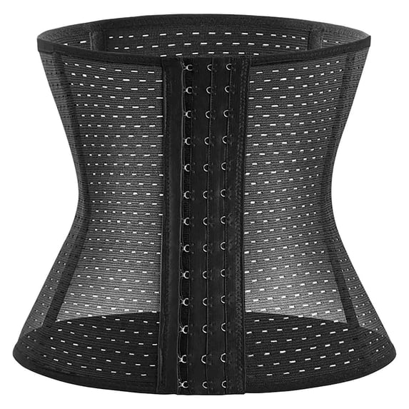 Mnyycxen Waist Trainer for Women Latex Underbust Waist Cincher Corset Sport Girdle Hourglass Body Shaper