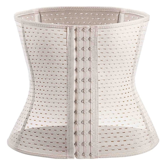 Mnyycxen Waist Trainer for Women Latex Underbust Waist Cincher Corset Sport Girdle Hourglass Body Shaper