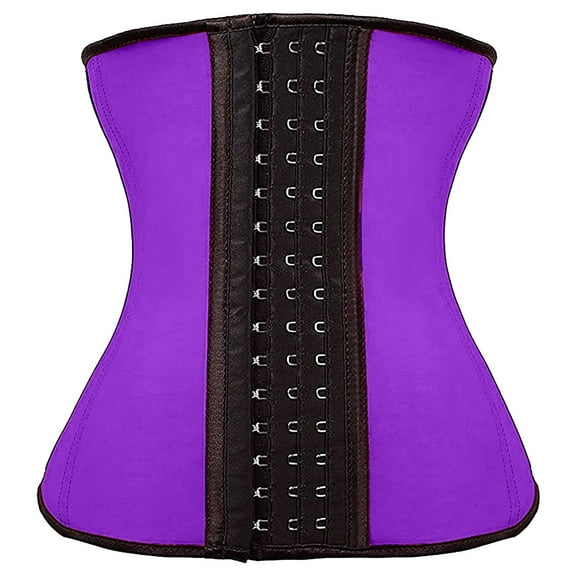 Mnyycxen Waist Trainer for Women Latex Underbust Waist Cincher Corset Sport Girdle Hourglass Body Shaper